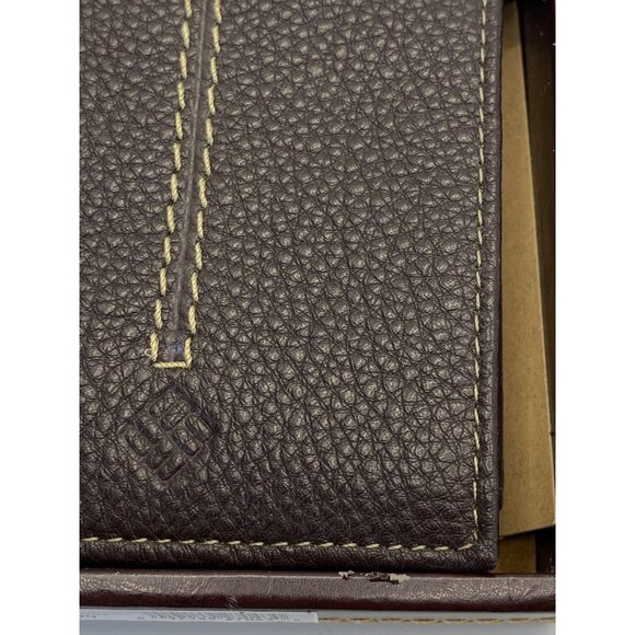 Columbia Passcase Wallet Genuine Leather Brown still in box - Picture 5 of 12